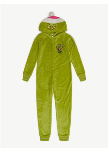 The grinch one piece pajamas - grinch,